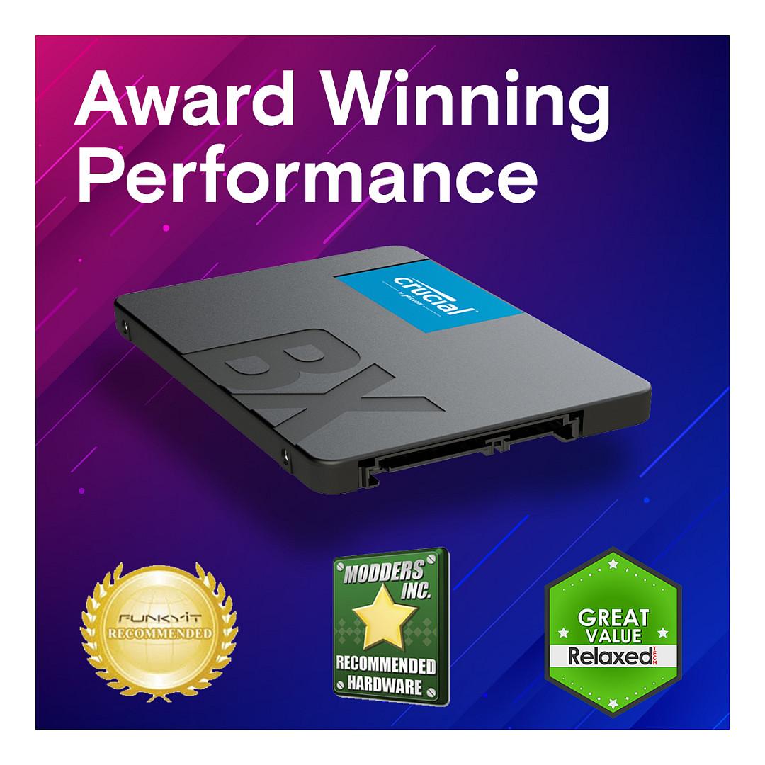 SSD e Brendshme Crucial BX500 / 4TB / 2.5" / SATA 6Gb/s / 540MB/s Read / 500MB/s Write - Zezë - 2