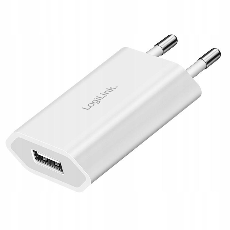 Adapter USB LogiLink PA0093C / 1x USB-A / 5W / 5V 1A – Bardhë