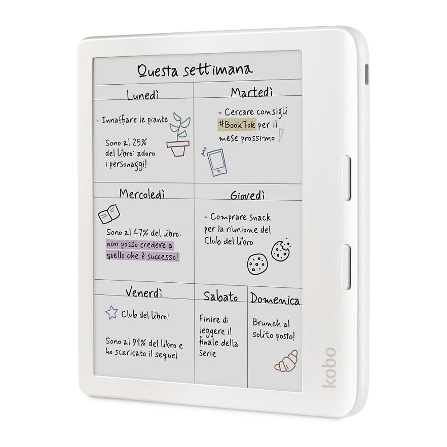 E‑Book Kobo Libra Colour (N428‑KU‑WH‑K‑CK) 7"/ 32GB - Bardhë - 2