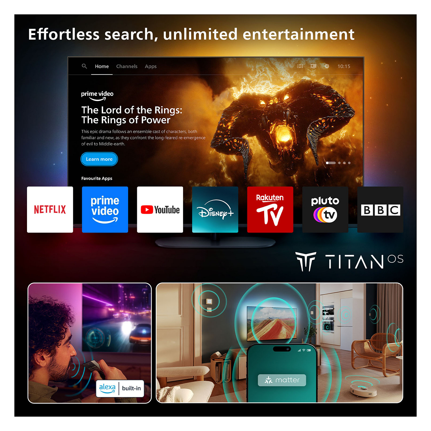 Smart TV Philips 65OLED760/12 / 65"/ 4K Ultra HD / OLED / 120Hz / HDMI+USB+HDCP - Zezë - 6