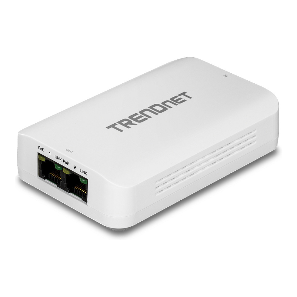 Aksesorë për rrjet TRENDnet / TPE‑BE200 / PoE++ Extender / 2‑Port Gigabit - 1