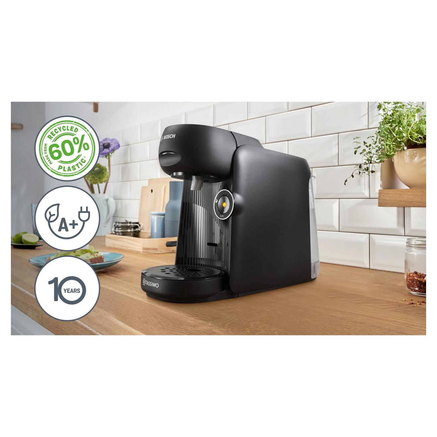 Aparat për Kafe me Kapsula Bosch TASSIMO FINESSE TAS162E, 1400 W, Rezervuar 0.7 L, INTELLIBREW – Zezë - 2