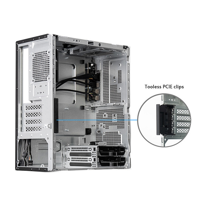 Kasë Chieftec Gamer UNI Series BS-20B-OP Mid Tower – Zezë - 6