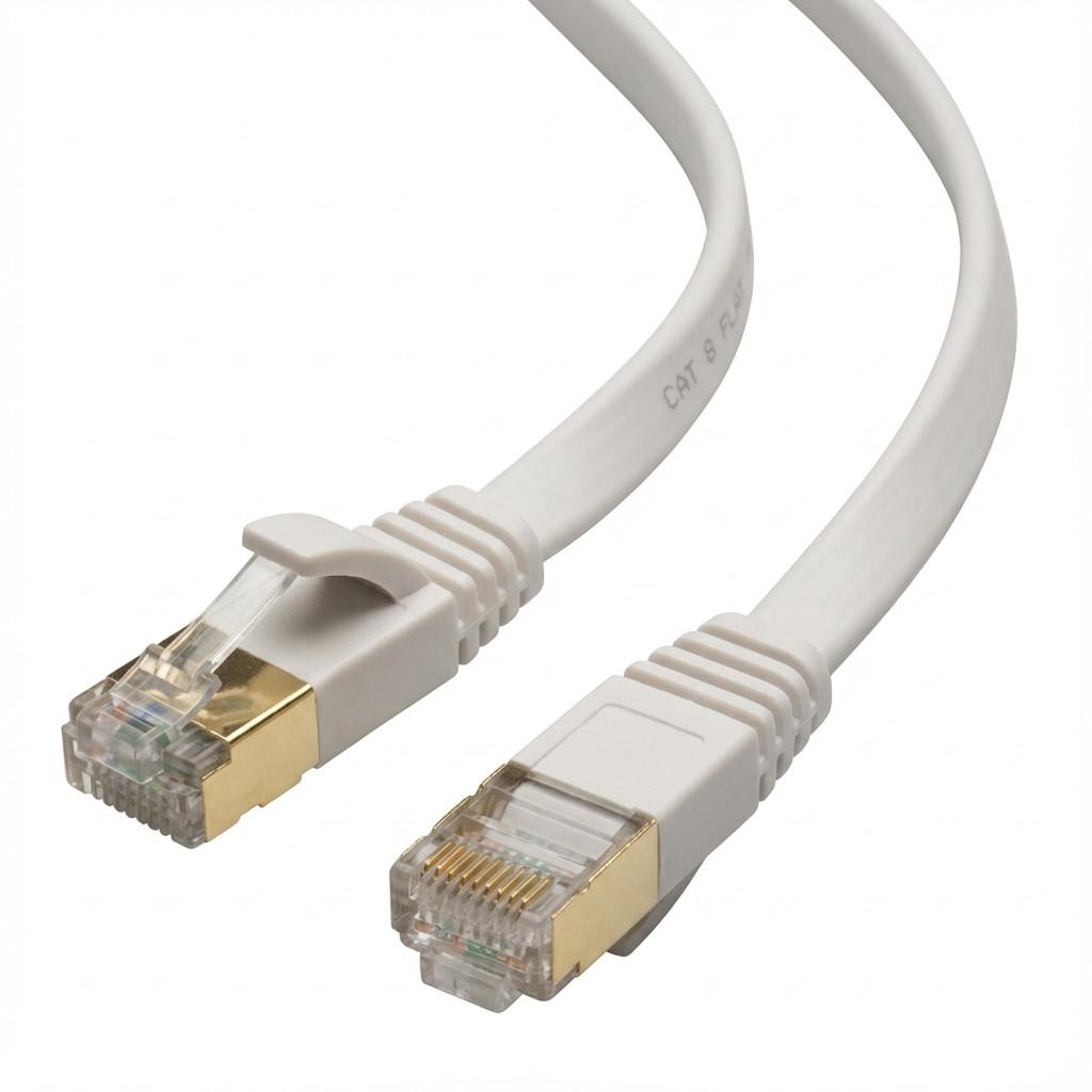 Captiva 80280 / Cat.8 / RJ45 - RJ45 / 40 Gbit/s / 1 m – E bardhë