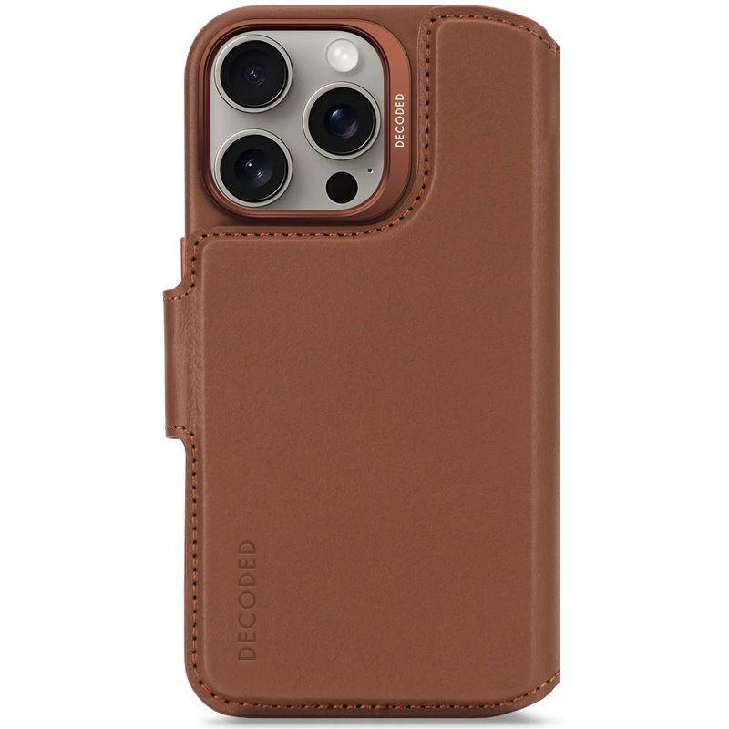 Aksesorë Apple Decoded Detachable Wallet Case / iPhone 16 Pro / Lëkurë / MagSafe / 3x Hapësira për Kartela - Kafe