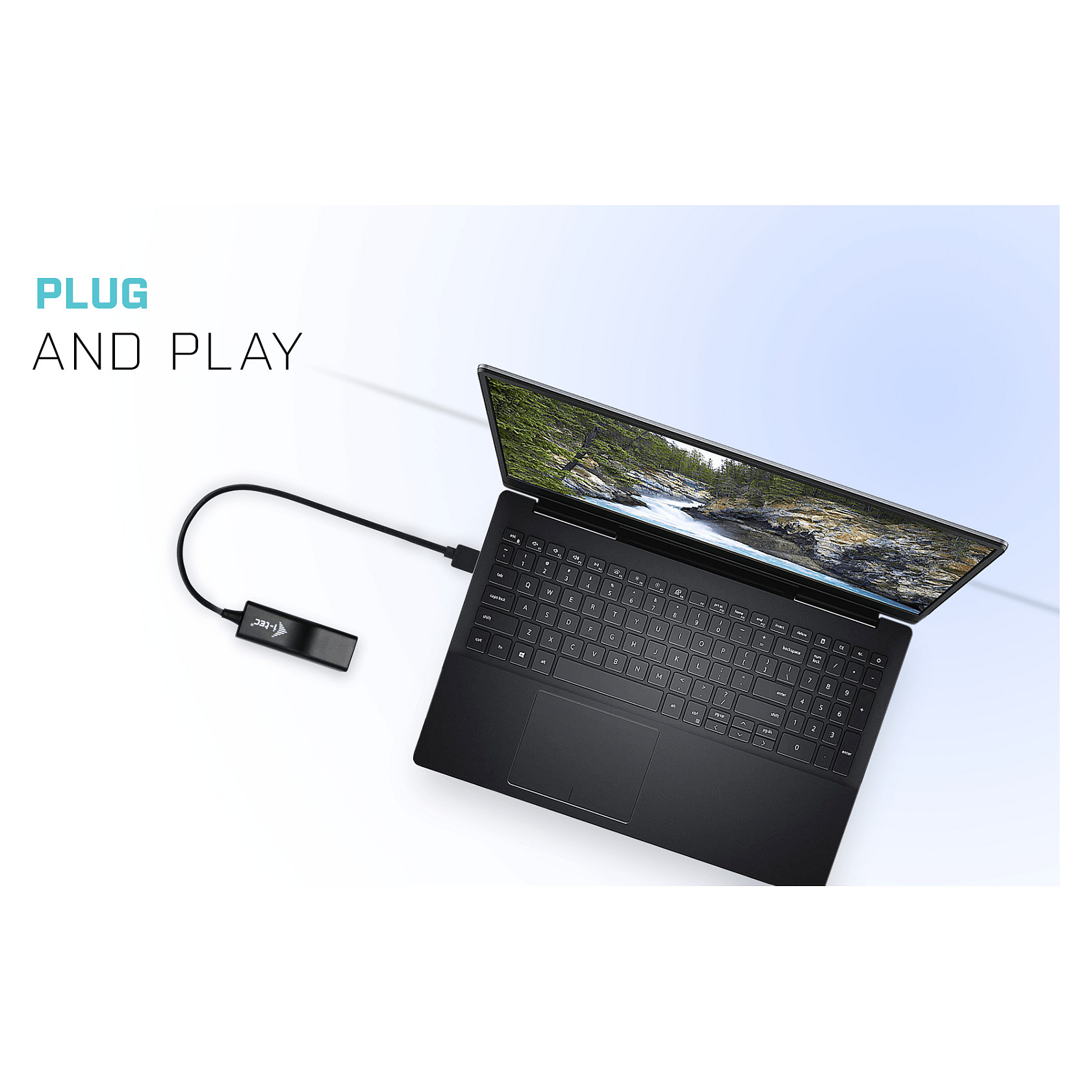 Kabllo për Rrjet I-TEC USB 2.0 në RJ-45 / Fast Ethernet / Windows/ Mac/ Linux - Zezë - 10