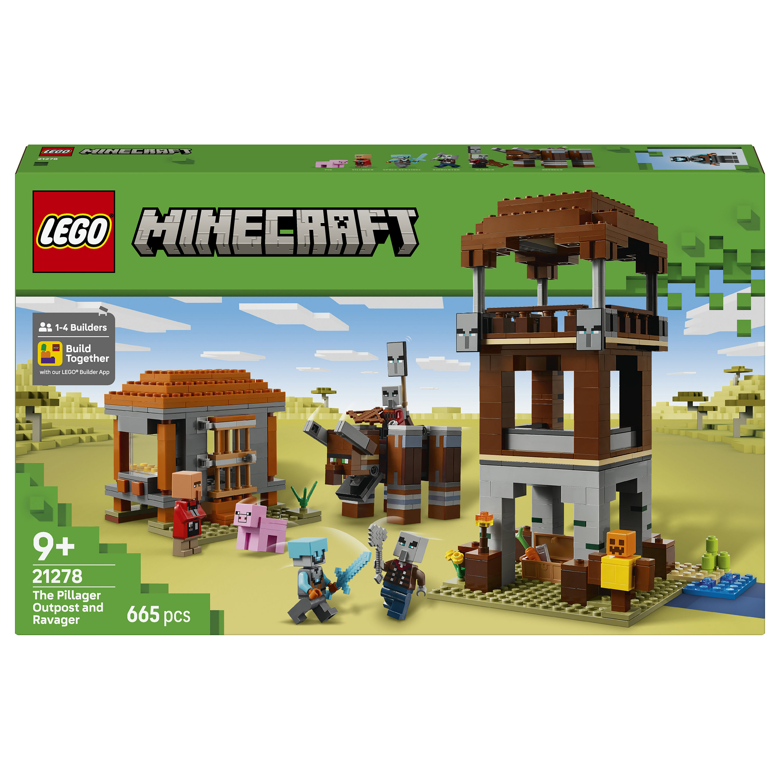 LEGO Minecraft The Pillager Outpost and Ravager - 1