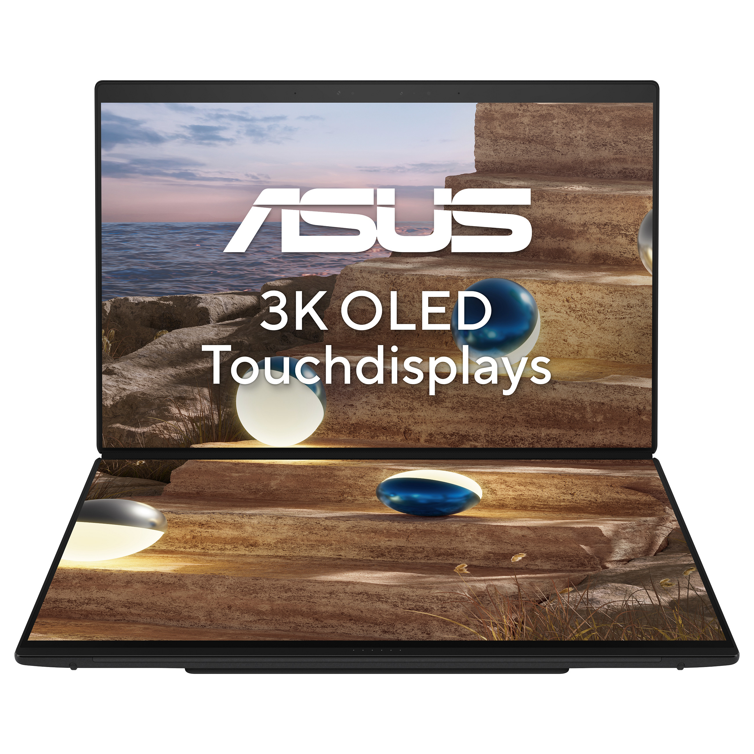 Laptop ASUS Zenbook Duo UX8407AA-SN262W / Ultra 9 386H / 32GB LPDDR5x / 1TB / 14" 3K OLED Touch 144Hz / Intel Graphics - Hiri