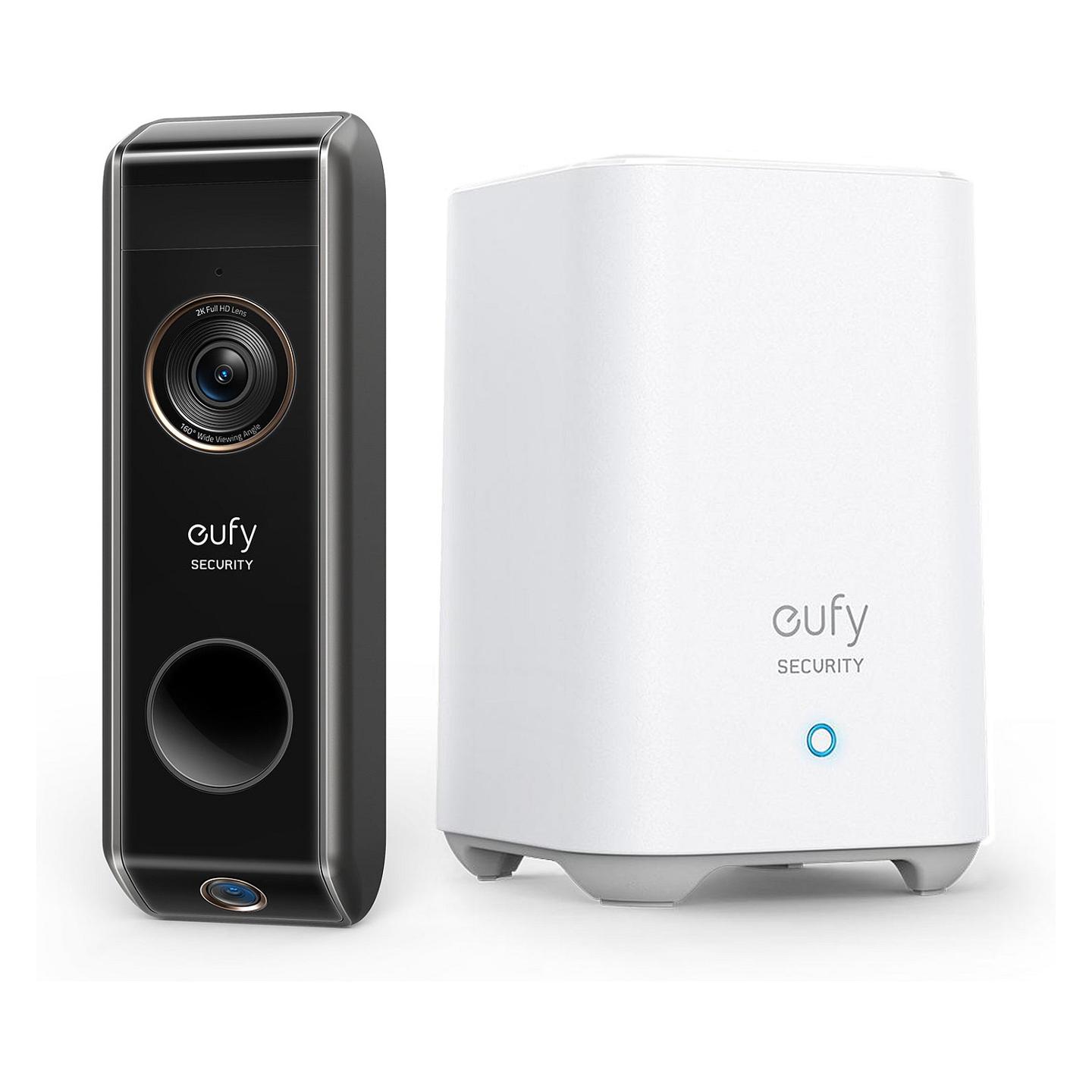 Video Doorbell Eufy T8213G11, Dual Camera, 2K, 160°, Wi-Fi, PIR + AI, IP65 - Zezë