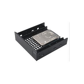 Kornizë montimi për disqe Akasa AK-HDA-05, 5,25" në 3,5" ose 2,5", plastike - Zezë - 4