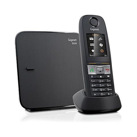 Telefon i Thjeshtë Gigaset E630, DECT/GAP, 1.8" TFT, 128x160, IP65, deri në 200 Kontakte, Hands-Free - Zezë - 1