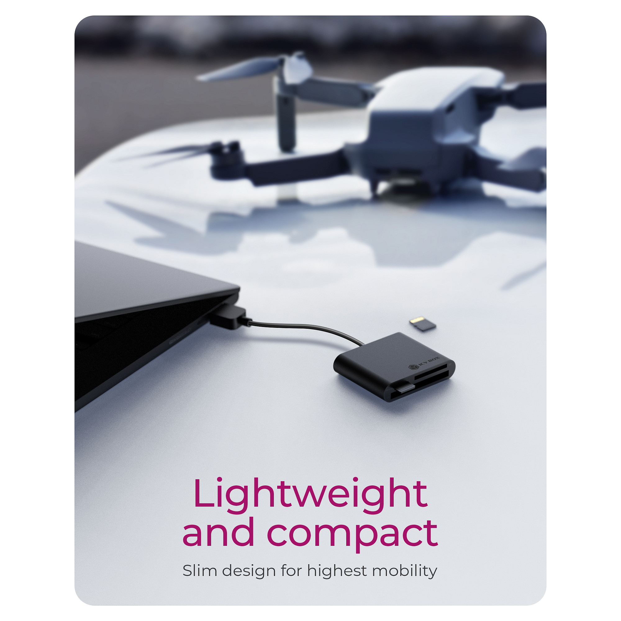 Lexues Kartash USB 3.0 ICY BOX IB‑CR301‑U3 / SD + MicroSD + CF - 11