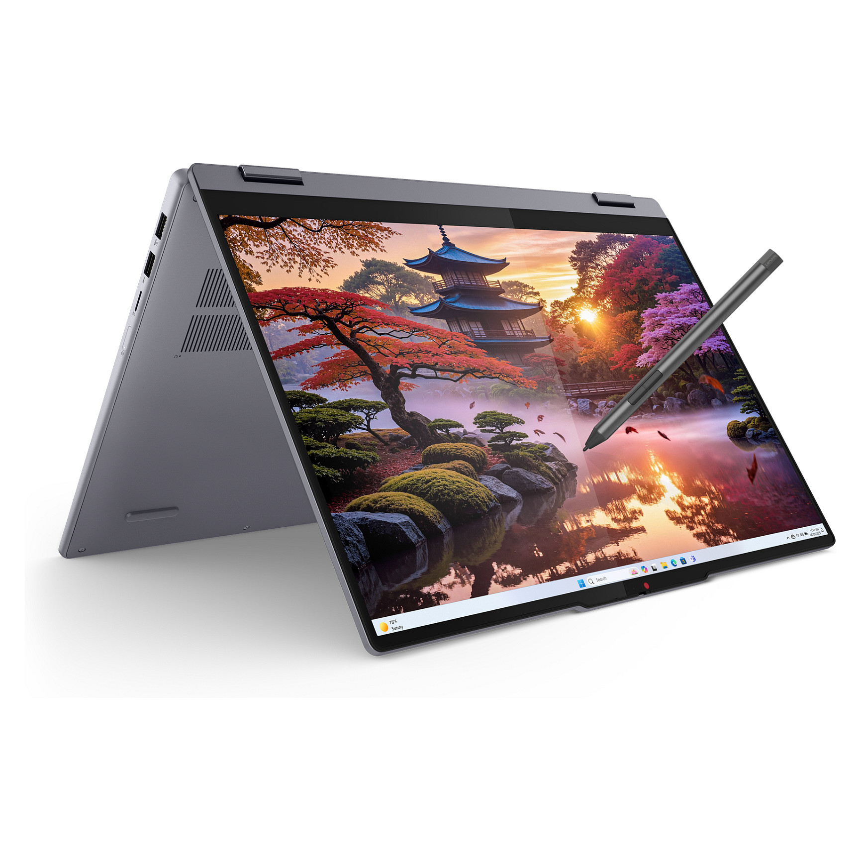 Laptop IdeaPad 5 2-in-1 16AKP10 / Ryzen AI 7 350 / 16GB LPDDR5 / 1TB /  16" WUXGA IPS LED Touchscreen / AMD Radeon 860M / DE  - Gri - 10