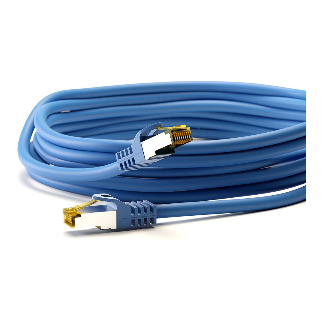 Kabllo për rrjet Goobay / Cat6a / 1.5m / S‑FTP (PIMF) / Cat7 / 500 MHz - Blu - 4