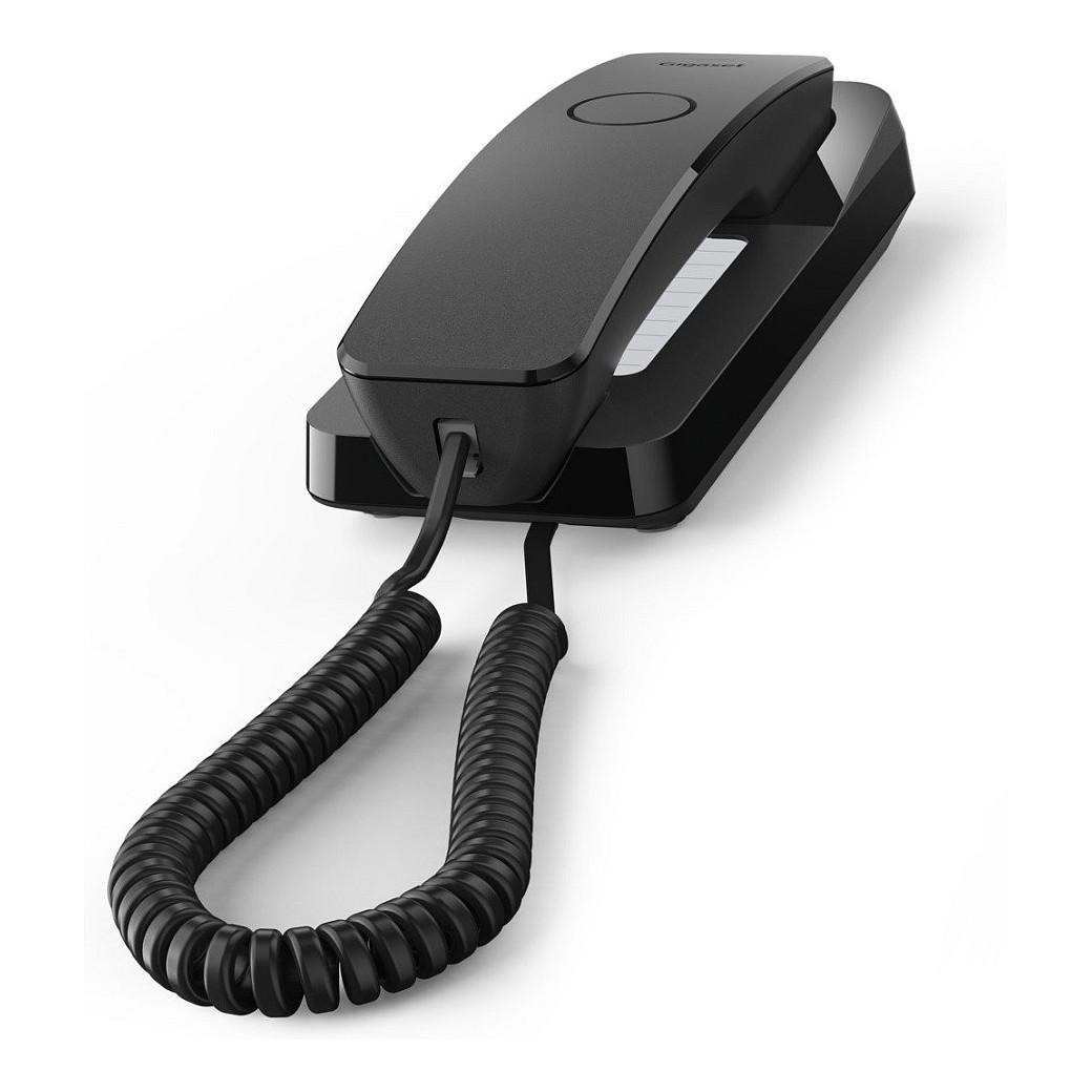 Telefon i Thjeshtë Gigaset DESK 200, analog, me kabllo - Zezë