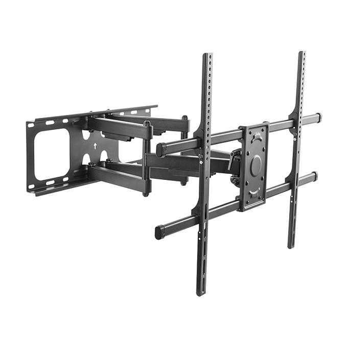 Mbajtëse për TV LogiLink BP0151 , 50–90" , deri 75kg , për mur , e pjerrët , e rrotullueshme , me krah zgjatues , VESA 200x200–800x600 - Zezë