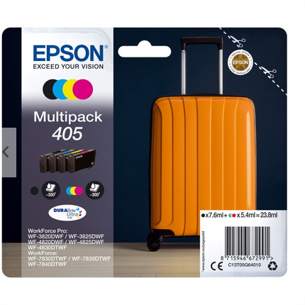 INK Epson 405 / C13T05G64010 / 350 faqe Zezë + 300 faqe Ngjyra – Shumëngjyrësh - 2