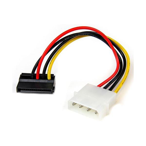 Kabllo për Furnizim me Energji StarTech.com SATAPOWADPL / Molex 4-pin - SATA 15-pin / 0.152m - Shumëngjyrësh