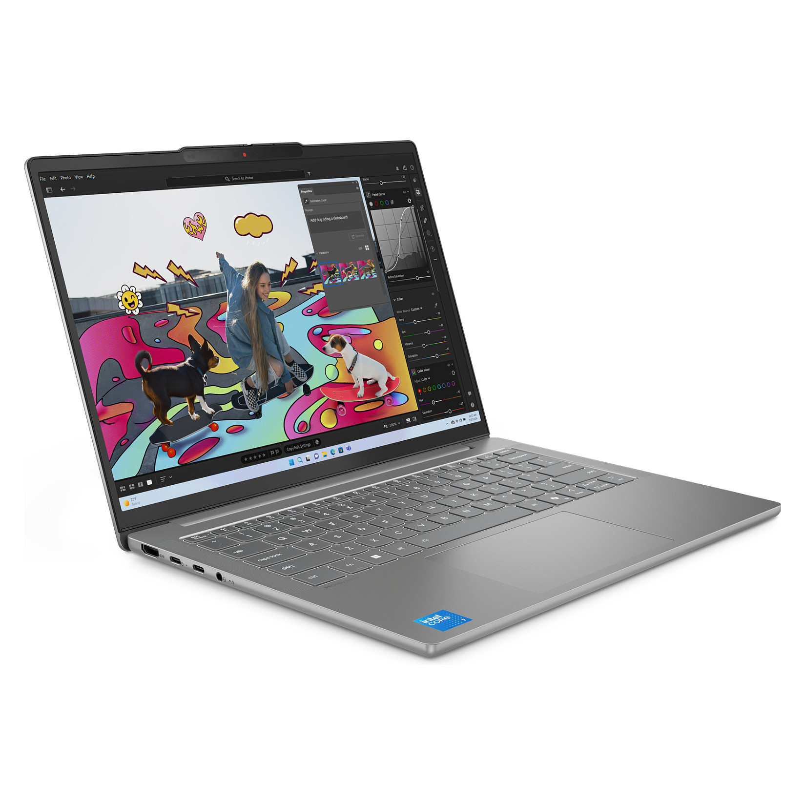 Laptop Lenovo IdeaPad 5 Slim / 7 240H / 24GB DDR5 / 1TB / 14" WUXGA OLED / Intel Graphics / DE  - Gri - 7