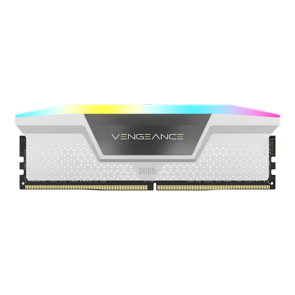 RAM Memorie DDR5 CORSAIR DIMM Kit 64 GB / 6000 MT/s – CL30 – VENGEANCE RGB / Bardhë - 4