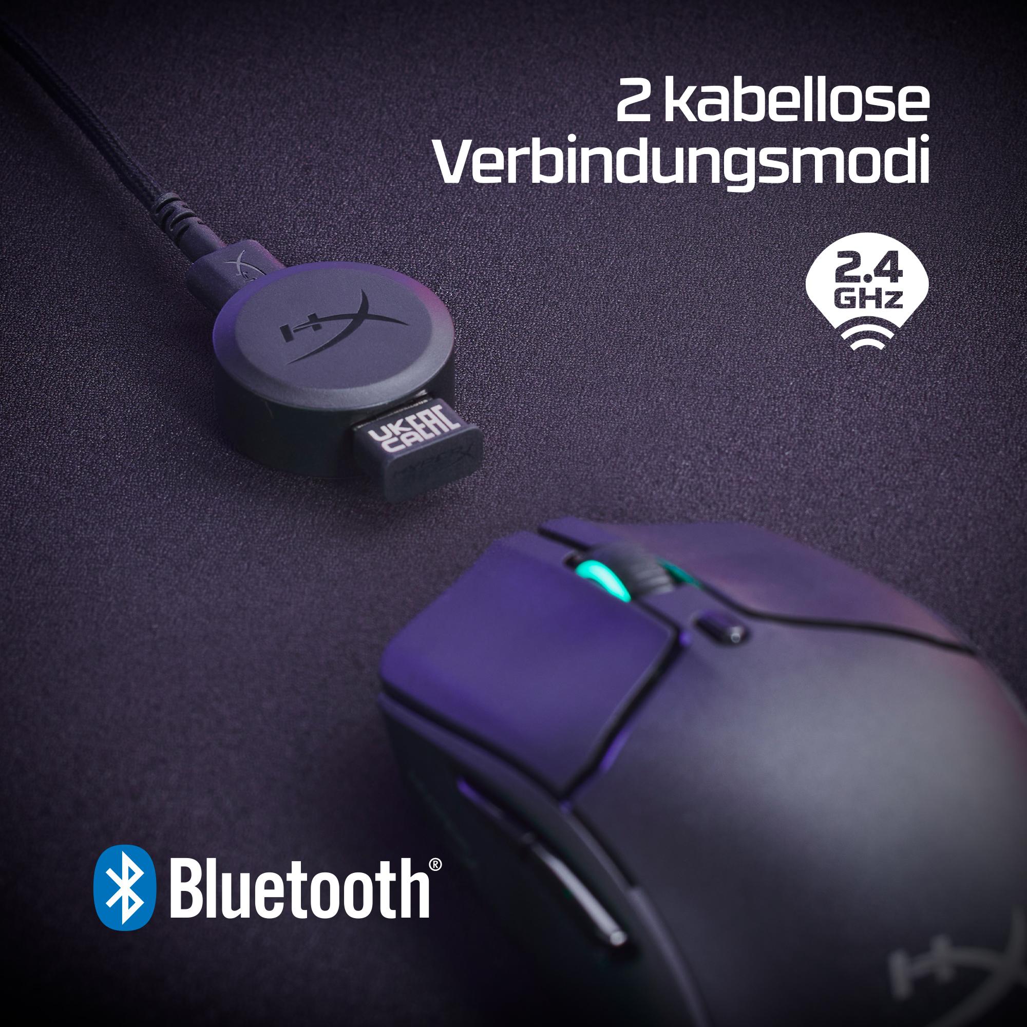 Maus Gaming HyperX Pulsefire Haste 2 Wireless / 2.4GHz + Bluetooth / HyperX 26K - Bardhë - 3