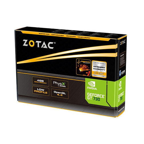 Kartelë grafike NVIDIA GeForce GT 730 4GB DDR3 Zotac LP - 7