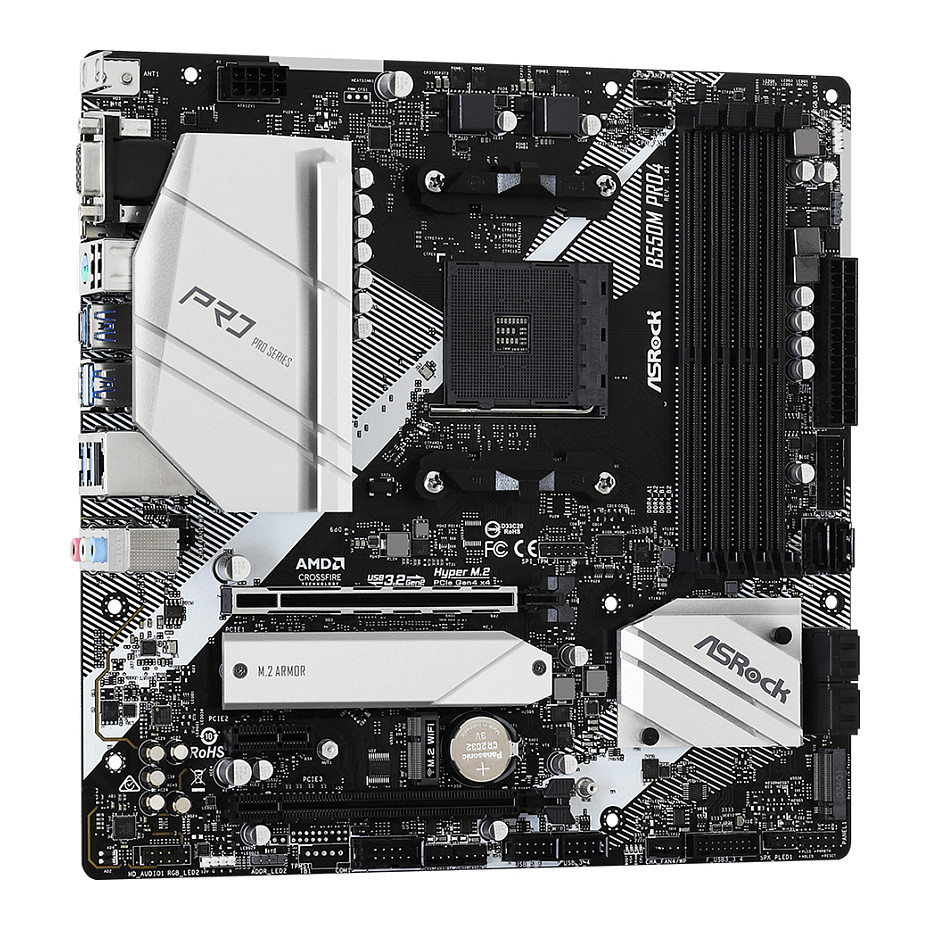 Pllakë Amë AM4 ASRock B550M PRO4 mATX - 4