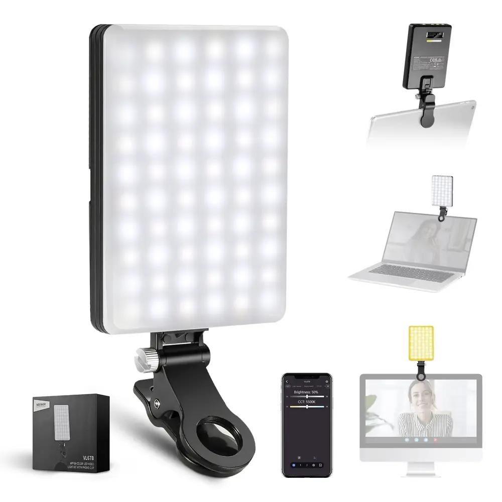 Dritë e Mençur Neewer VL67B, Bi-Color, 5W, 80 LED, 520Lux, 2500-8500K, CRI 97 - Zezë