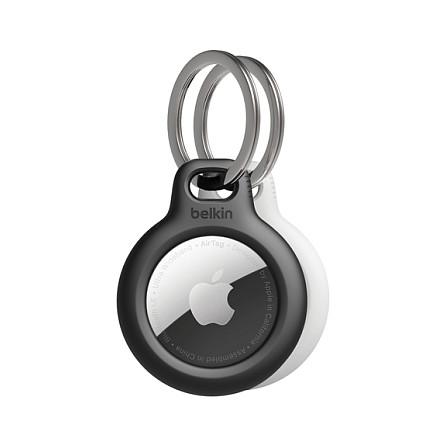 Aksesor për AirTag Belkin Secure Holder, me Keyring, 2 Copë, për Apple AirTag - Zezë/Bardhë