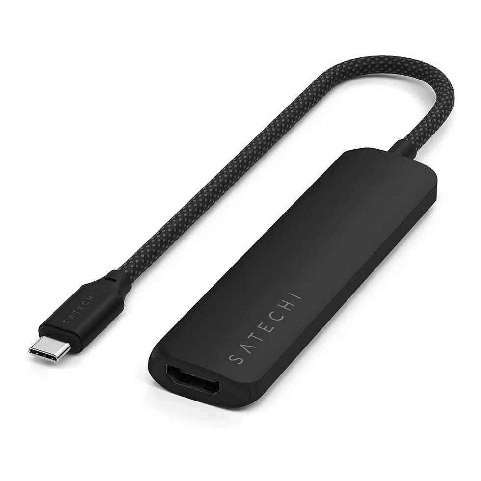 Hub Satechi ST-P4SK / 2x USB-A / 1x HDMI / 1x USB-C PD / 80W PD / 100W – Zezë