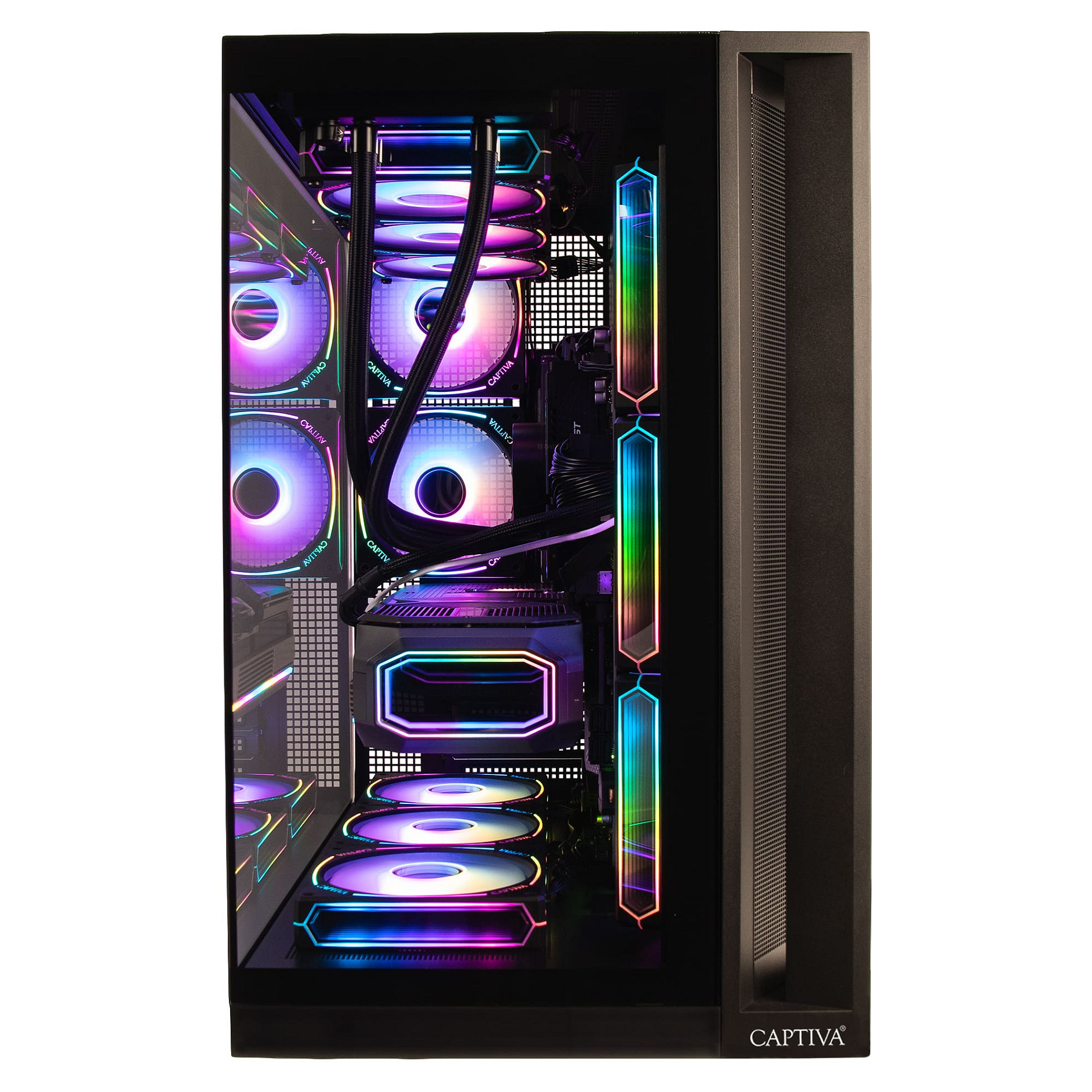 Kompjuter Gaming Captiva Highend Gaming I90-064 / Intel Core i9-14900KF / 64GB DDR5 / 2TB / RTX 5070 12GB - Zezë - 5