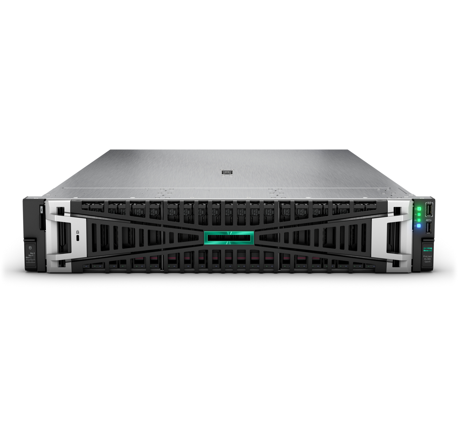 Server HPE ProLiant DL380 Gen11 / Intel Xeon Silver 4510 12C 2.4GHz / 64GB DDR5 / 2x960GB / MR408i-o 4GB / 1Gb 4-port OCP3 / 2U Rack / 2x1000W PSU