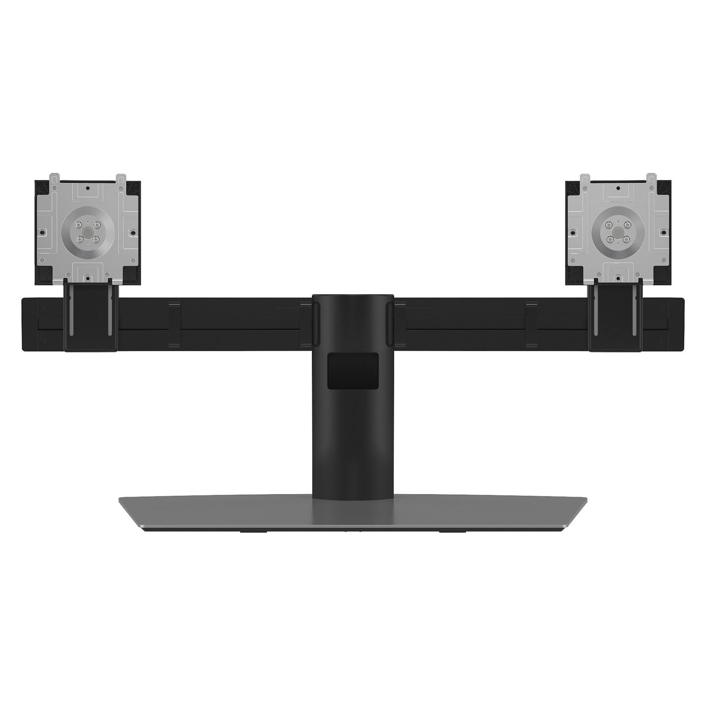 Mbajtëse për Monitor DELL MDS19 / 2 Monitorë / 19"-27" / 6kg për Monitor / Rregullim Lartësie / Tilt -5° deri +24° / Swivel -10° deri +15° - Zezë & Alumini - 1