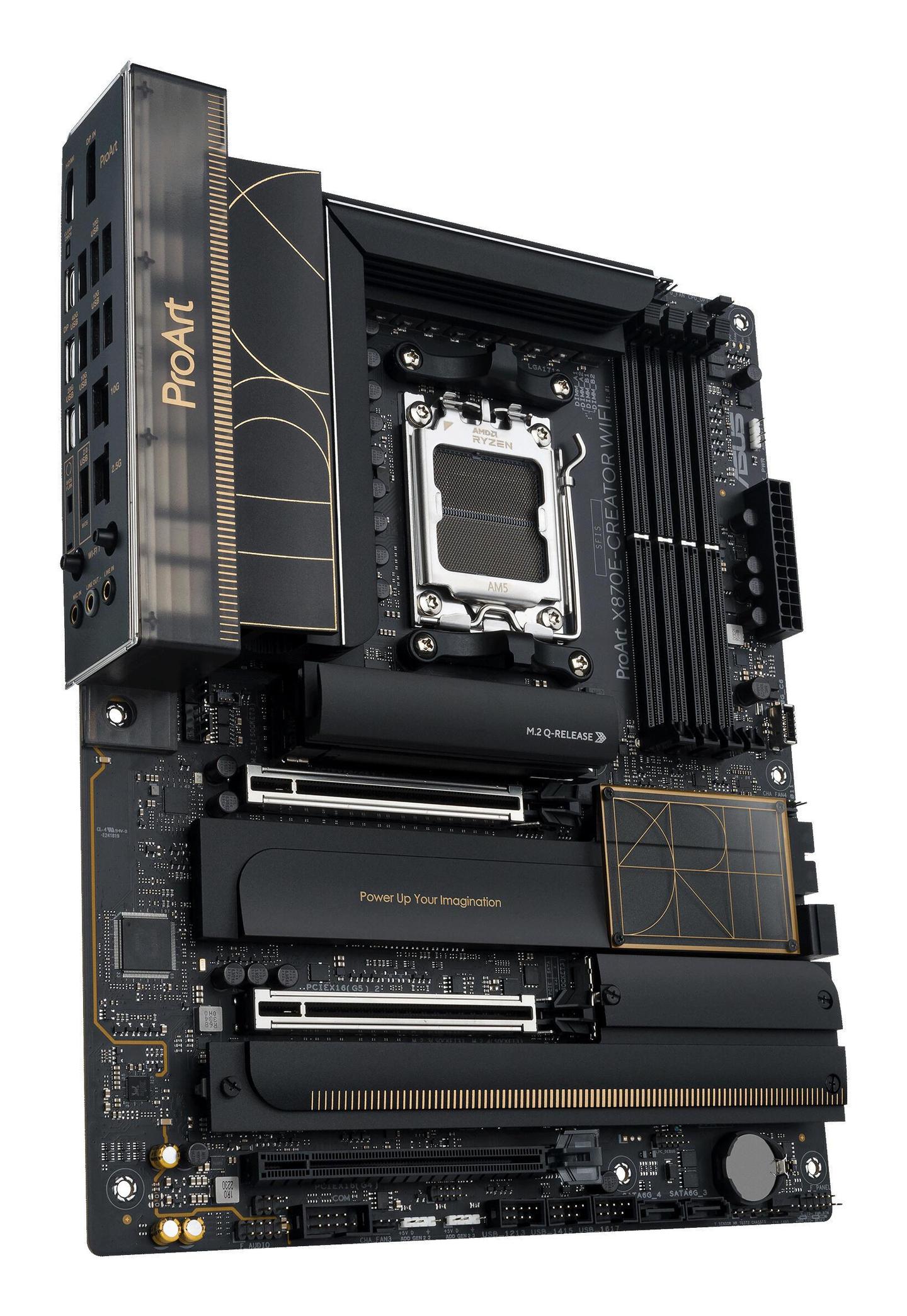 Pllakë Amë ASUS ProArt X870E-Creator WiFi / AMD X870E / AM5 / ATX / DDR5 / PCIe 5.0 / Wi-Fi 7 / 10GbE + 2.5GbE - 1