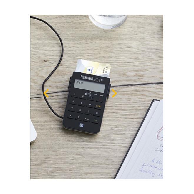 Lexues Kartelash Reiner SCT cyberJack RFID standard / Smart Card / RFID / USB 2.0 / ISO 7816 / ISO 14443 - Zezë & Bardhë - 3