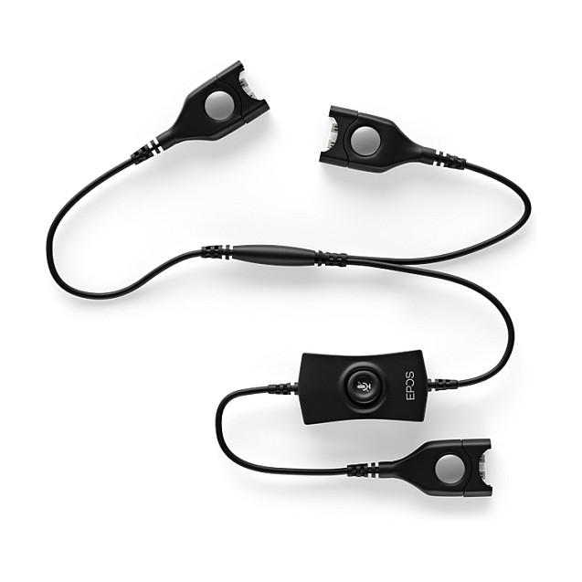 Aksesor për Kufje EPOS ATC 02, Kabllo Trajnimi, 2x EasyDisconnect në EasyDisconnect, Mute - Zezë