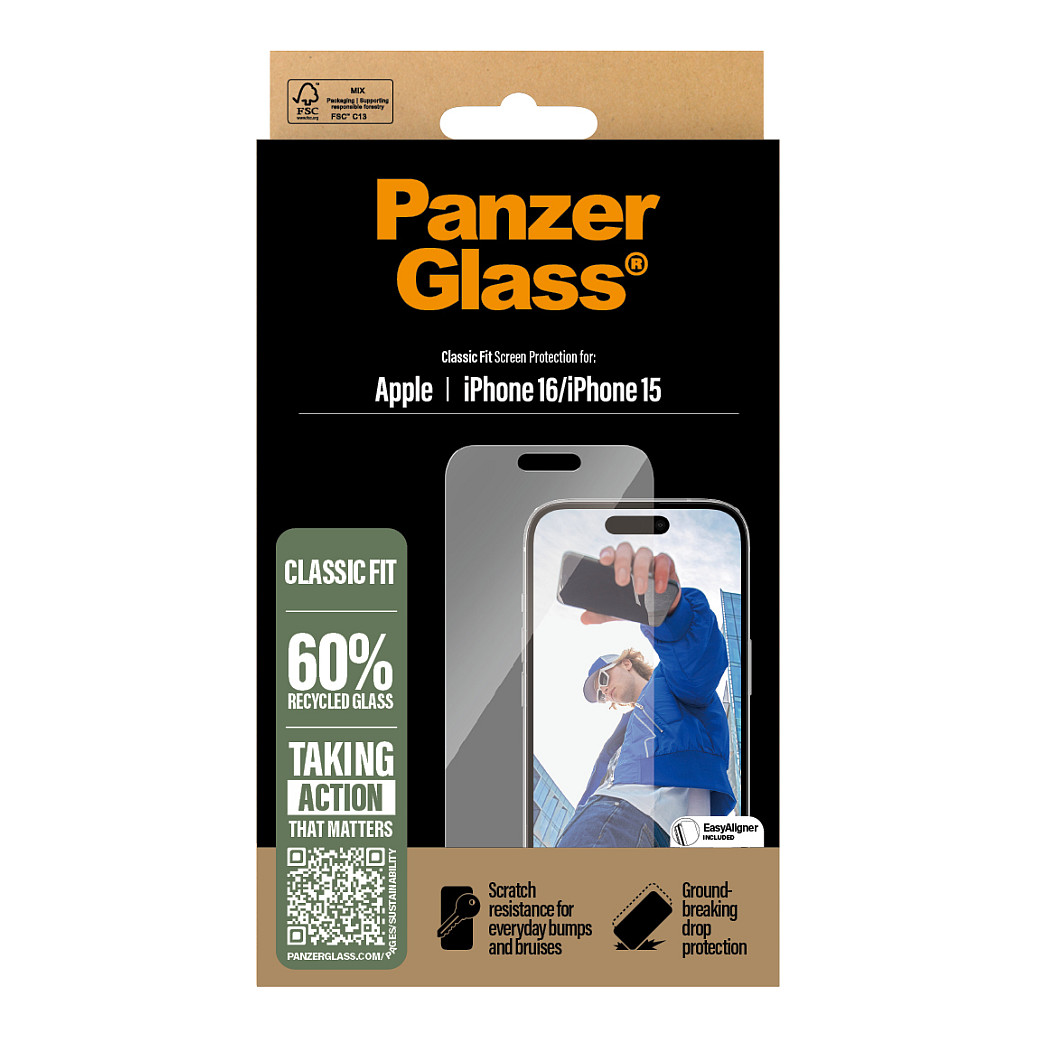 Aksesorë për telefon PanzerGlass / iPhone 16 / Classic Fit - 3