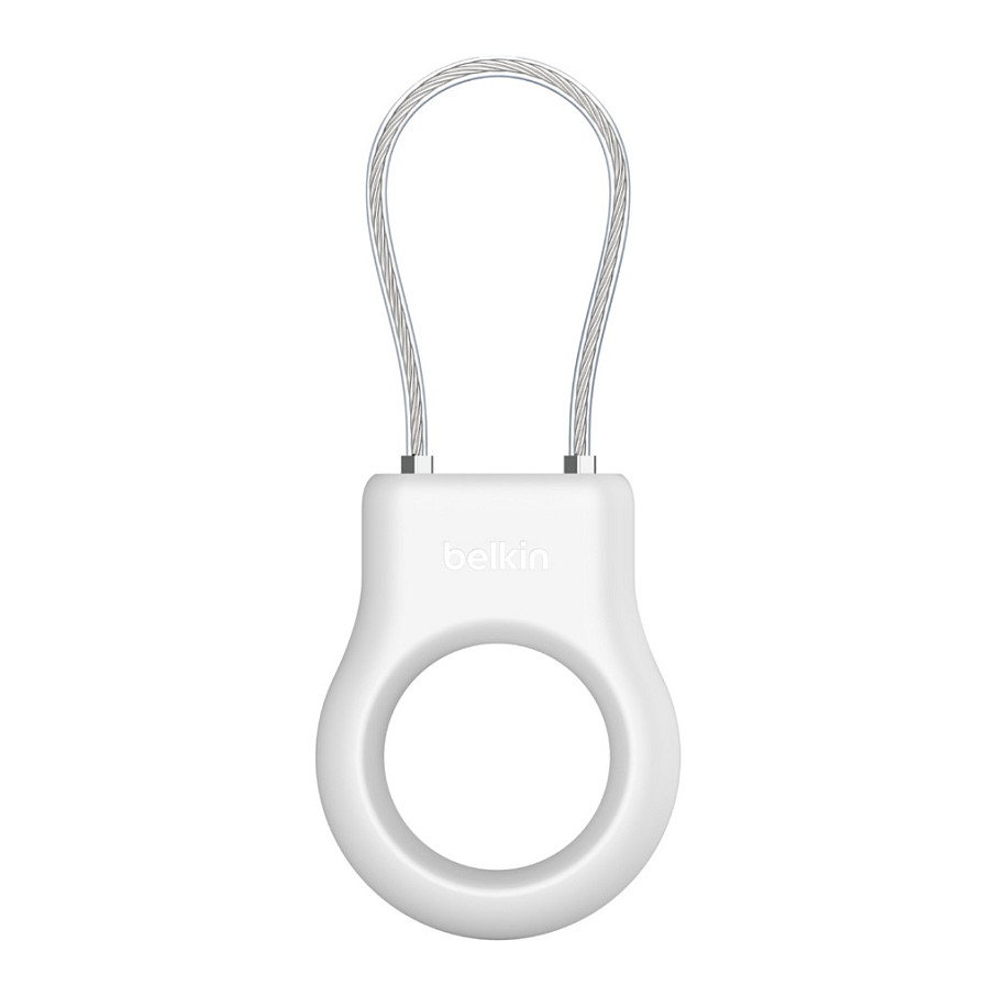 Mbajtës AirTag Belkin Secure Holder / Kabllo Metalike / MSC009btWH - Bardhë - 2