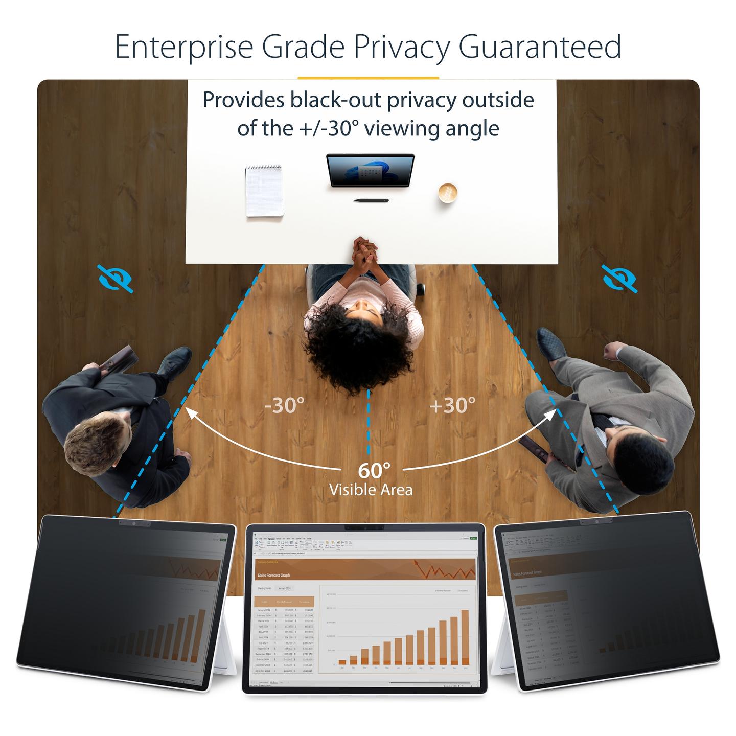 Filtër Privatësie StarTech.com 13SP-PRIVACY-SCREEN, 13 inç, 4-Way, me Prekje, për Microsoft Surface Pro 8/9/X/11 – Zezë - 7