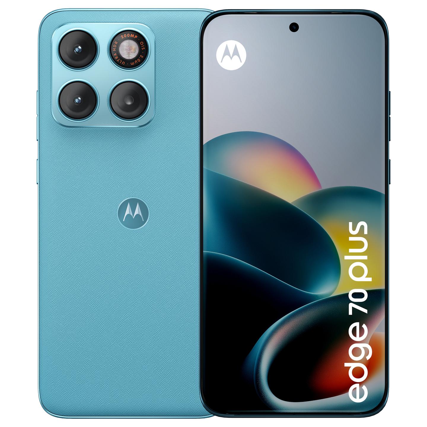 Telefon Motorola Edge 70 Plus / 6.78" Extreme AMOLED / 144 Hz / Snapdragon 7s Gen 3 / 8 GB RAM / 256 GB / 5G / 200 MP OIS / Android 16 - Blu