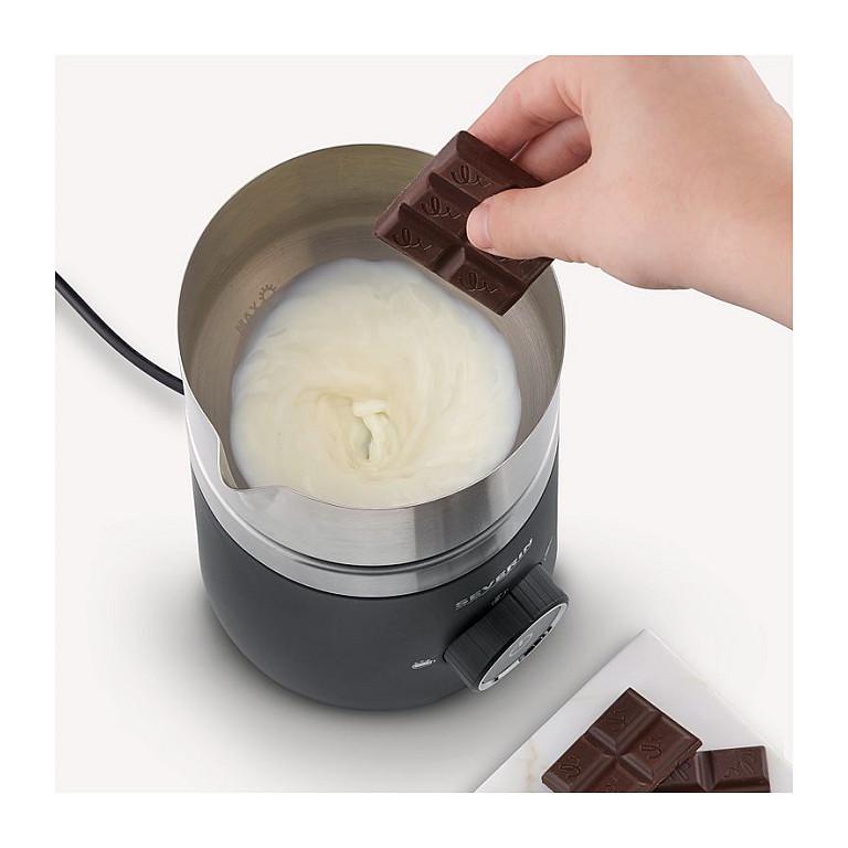 Shkumues dhe Ngrohës Qumështi Severin SM 3585, 0.5L, 500W, Induksion, 3 Programe, Funksion për Çokollatë – Zezë, Argjend - 4