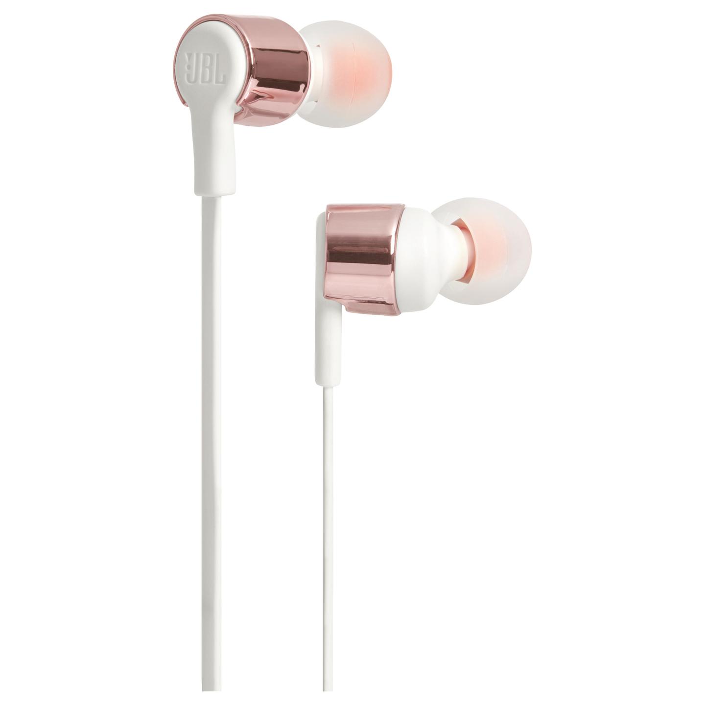 Kufje me kabllo JBL Tune 210 / 8.7mm / 3.5mm / Mikrofon / 1.21m - Rose Gold