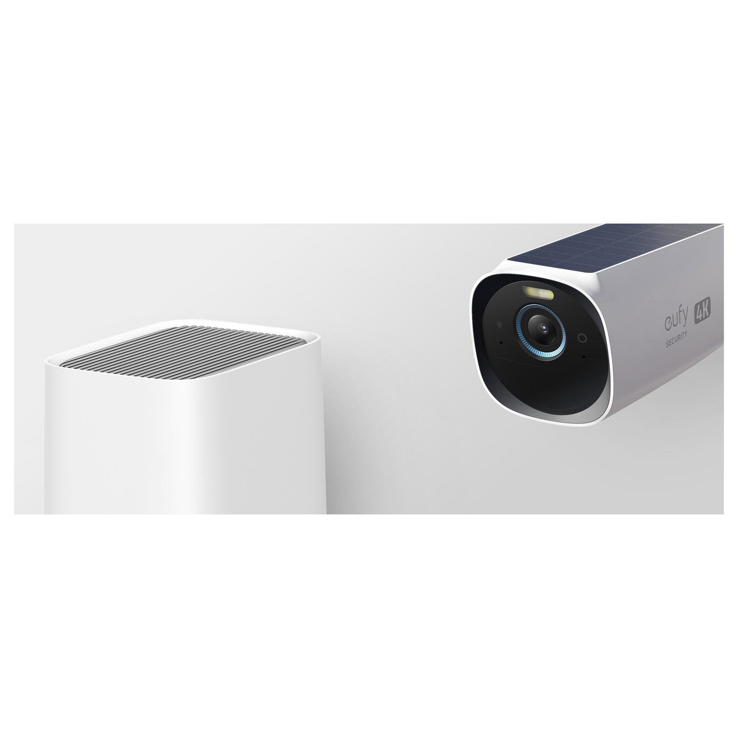 Kamerë Sigurie IP CCTV Anker Eufy eufyCam S330 (eufyCam 3) 2-Cam Kit + HomeBase 3, 4K, 135°, Wi-Fi, Solar, IP67 - Zezë/Bardhë - 18