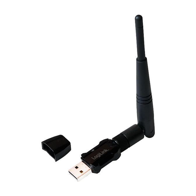 Adapter Rrjeti WLAN USB LogiLink WL0238 / USB 2.0 / Dual Band 2.4GHz + 5GHz / 600Mbps / 802.11ac / Antenë e jashtme 3 dBi / Realtek RTL8811AU - Zezë