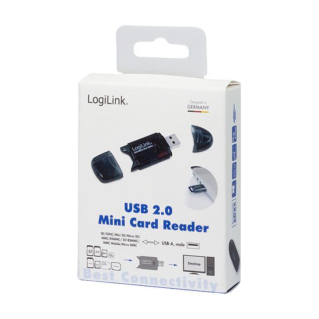 Lexues Kartelash LogiLink CR0007 / SD / SDHC / MMC / RS-MMC / MMC Mobile / USB 2.0 / 480 Mbit/s - Zezë - 6