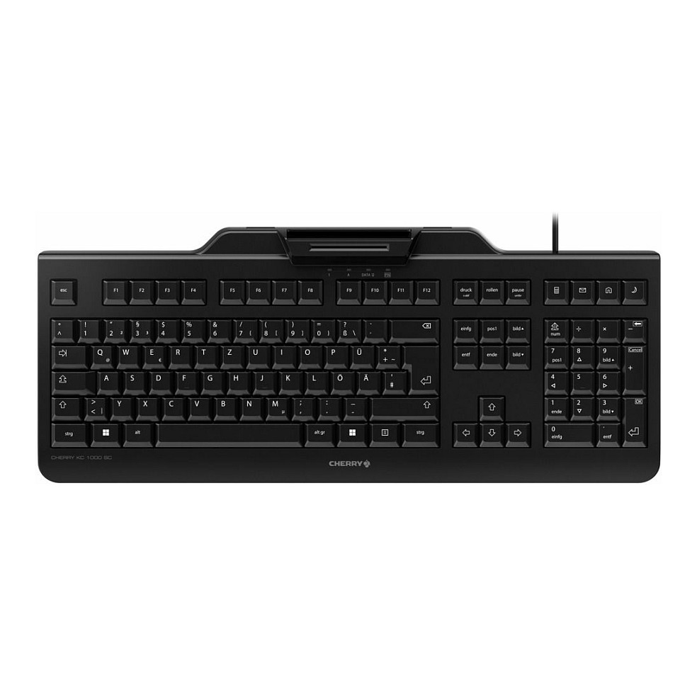 Tastierë me kabllo Cherry KC 1000 SC / QWERTZ / Czech-Slovakian Language - Zezë - 1