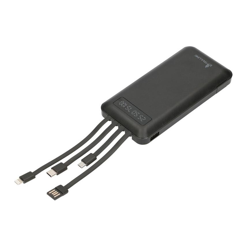 Powerbank Extralink EX.19607 / 10.000mAh / 10W / USB-C / Lightning / Mini-USB / Ekran LED – Zezë - 7