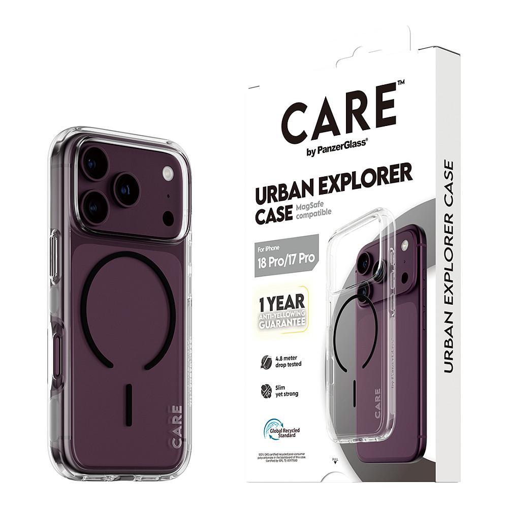 Aksesorë për telefon PanzerGlass CARE Urban Explorer / iPhone 17 Pro / iPhone 18 Pro / MagSafe / Mbrojtje 4.8m - Transparente/Zezë - 6