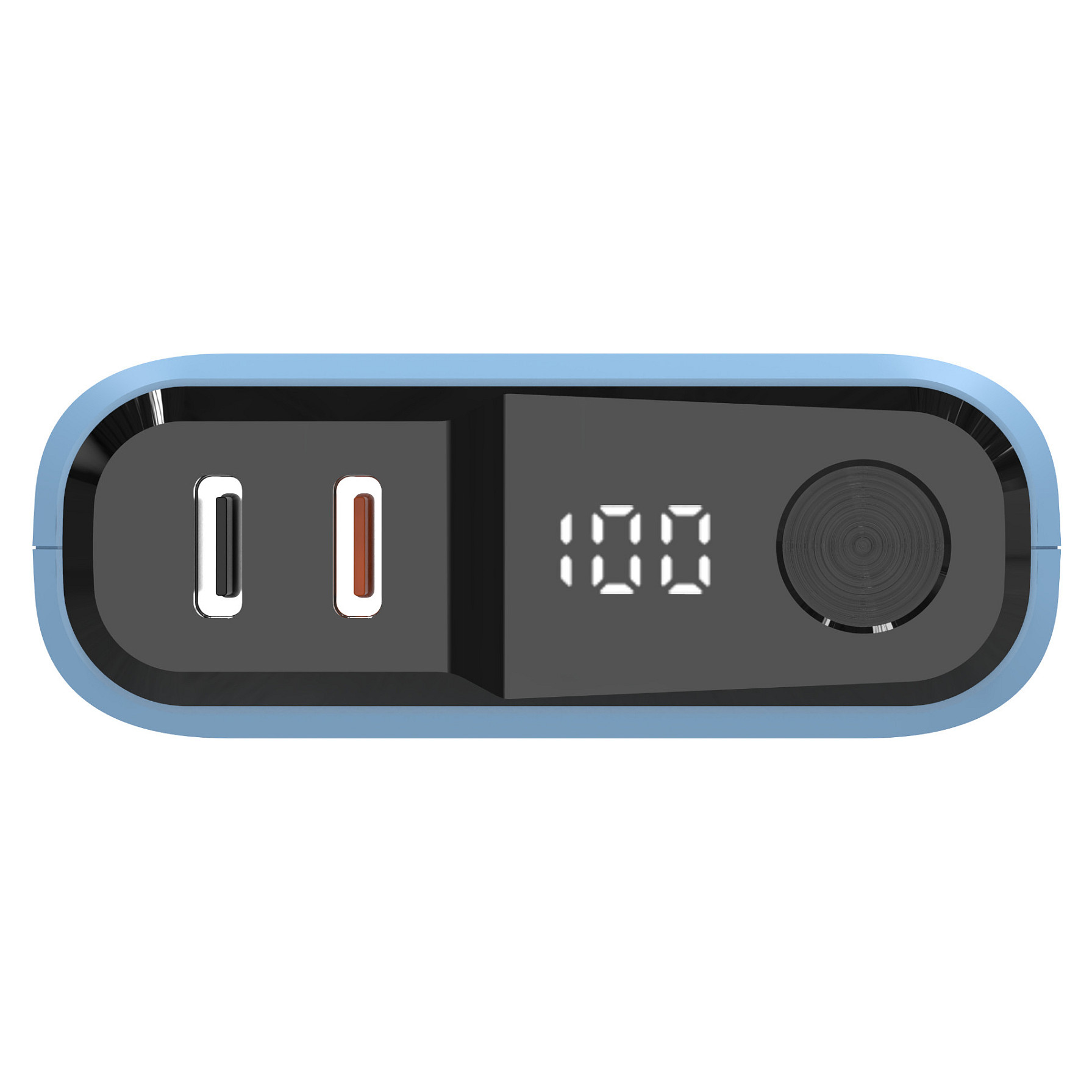 Powerbank RealPower PB-10000C PD+ / 10000mAh / 3x USB-C – Blu - 2