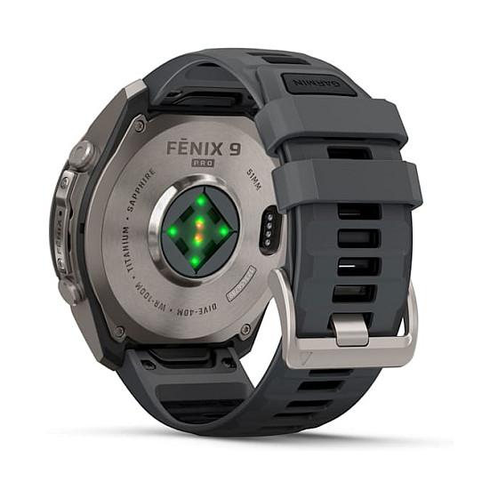 Orë e Mençur Garmin fenix 9 Pro 51mm, AMOLED, 1.5", GPS, 64GB - Zezë  - 12